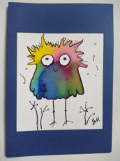 086 uil donkerblauw