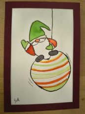 122 kerstman bordeaux