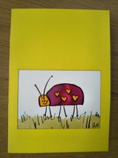 141 lieveheersbeestje geel