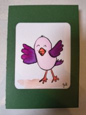 185 vogel donkerblauw